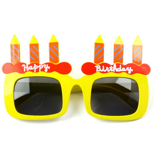생일촛불안경-옐로우 생일촛불안경/생일안경/촛불안경/생일이색파티안경/생일파티/파티안경/